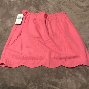 Lauren James pink scallop skirt. NWT